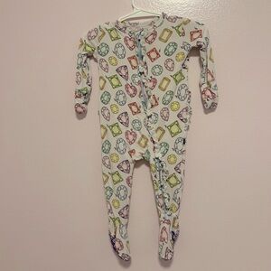Lev Baby Colorful Gem Print Bamboo Sleeper Sz 0-3 Mo